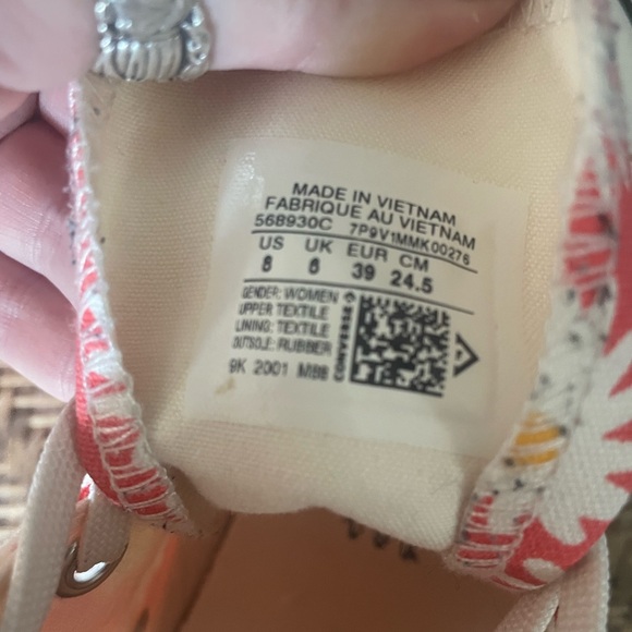 Orange Flower Converse Platforms - Picture 3 of 3